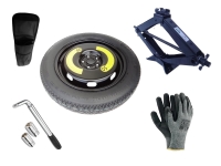 Készlet - Mankókerék VW TIGUAN R18 5x112x57,1 + KERÉKKULCS + HÉVÉR + TÁROLÓ A HÉVÉRHEZ